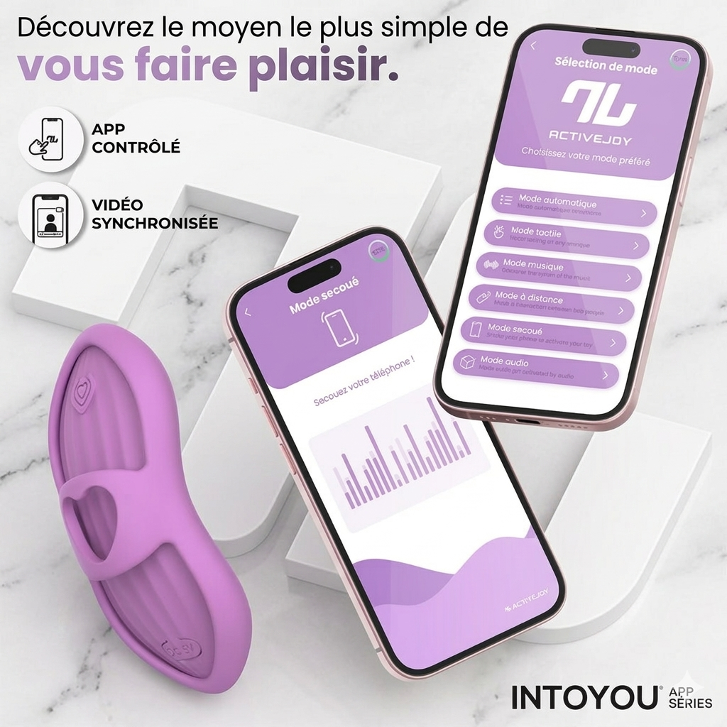 Stimulateur connecté LAIA – Lavande – INTOYOU