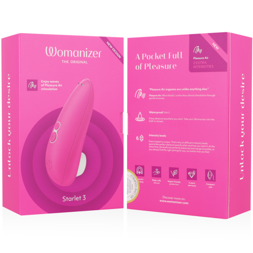 🇩🇪 WOMANIZER - STARLET 3 STIMULATEUR CLITORIAL ROSE