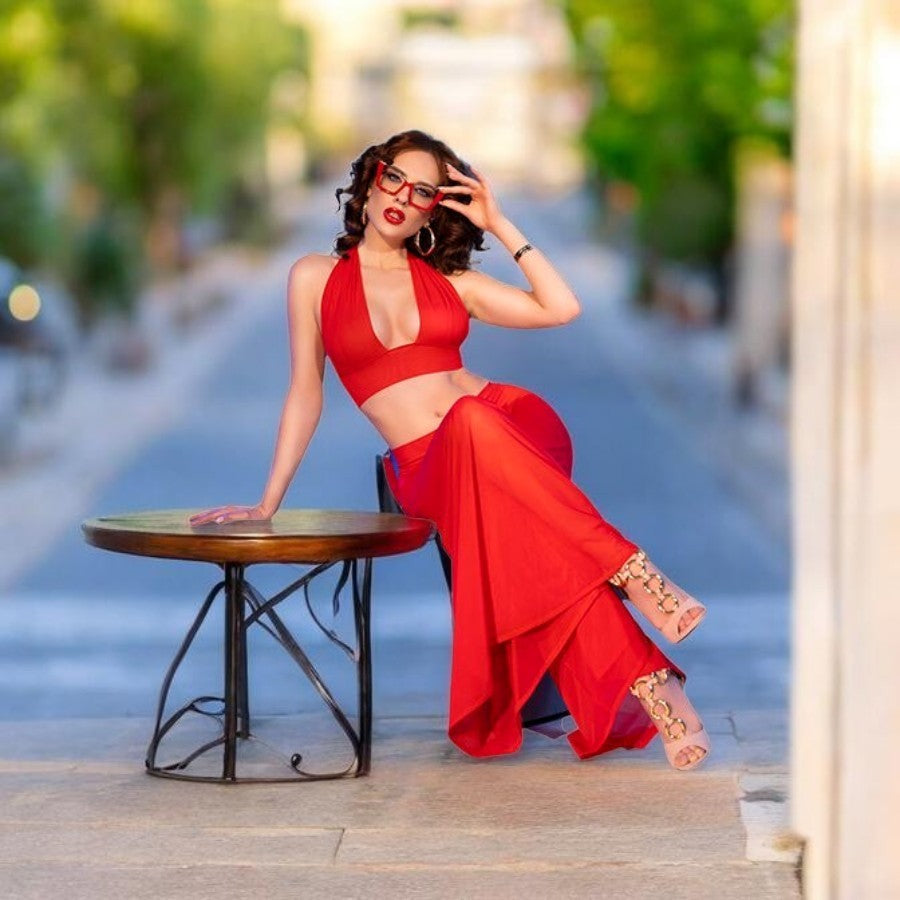 🇵🇱 Chilirose — Ensemble haut, pantalon & String noir