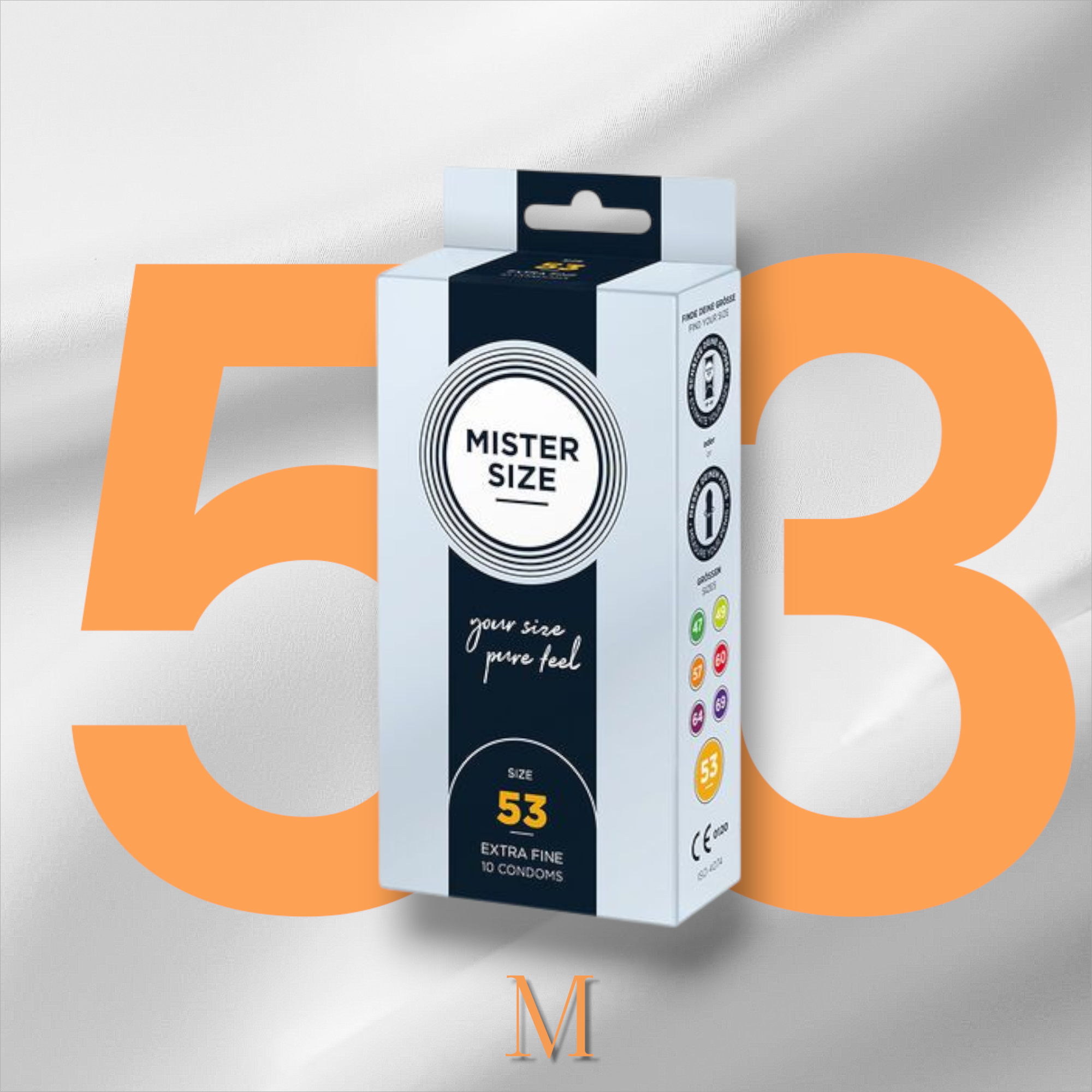 🇩🇪 Mister Size - Préservatifs de XS à XXXL (10 unités)