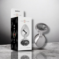 🇪🇸 INTENSE™ – PLUG ANAL EN MÉTAL AVEC BIJOU NOIR