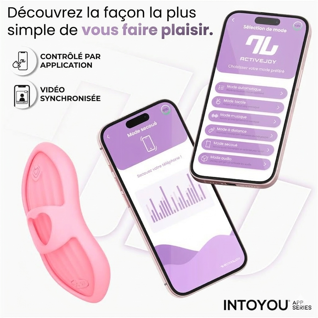 Stimulateur connecté LAIA – Rose – INTOYOU